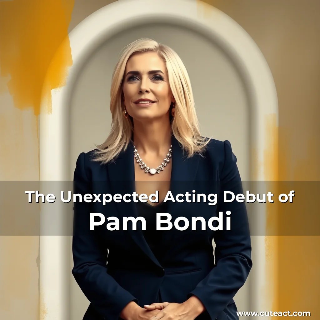 The Unexpected Acting Debut of Pam Bondi CuteAct