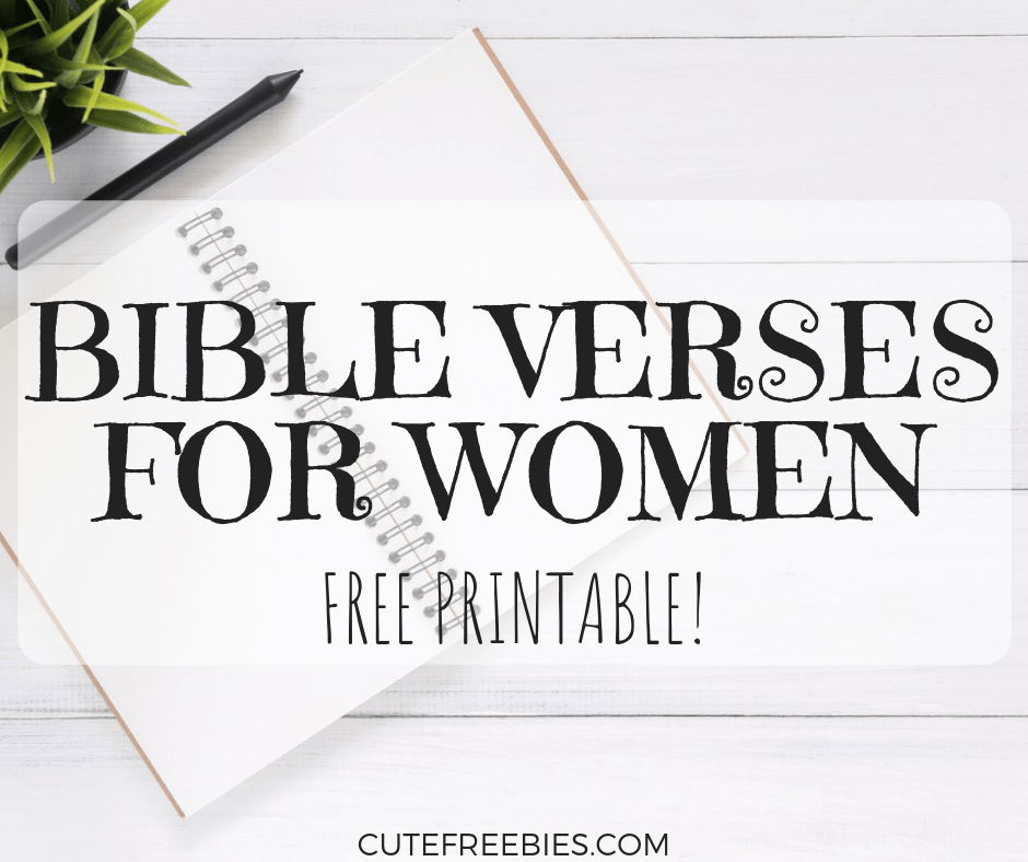 Bible Verses For Women From A To Z Cute Freebies For You