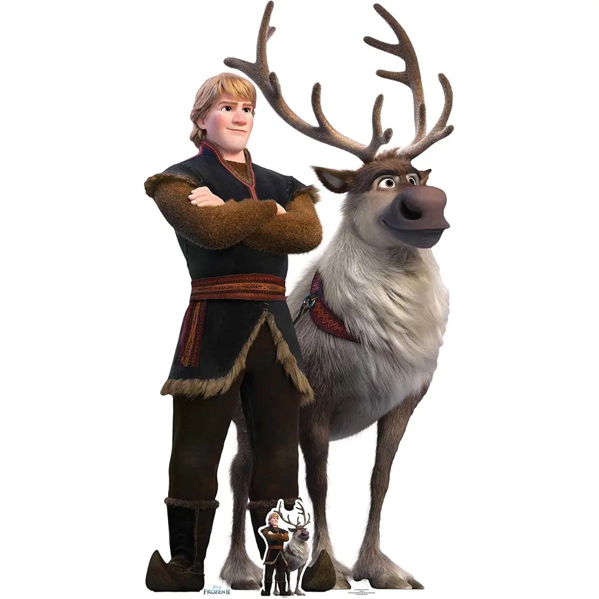 Kristoff & Sven (Disney Frozen II) Official Lifesize + Mini Cardboard