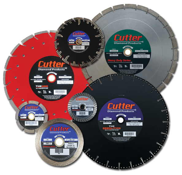 Cutter Diamond diamond blades, concrete, asphalt, masonry, pavers