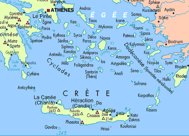 MAP OF GREEK ISLANDS mapofmap1