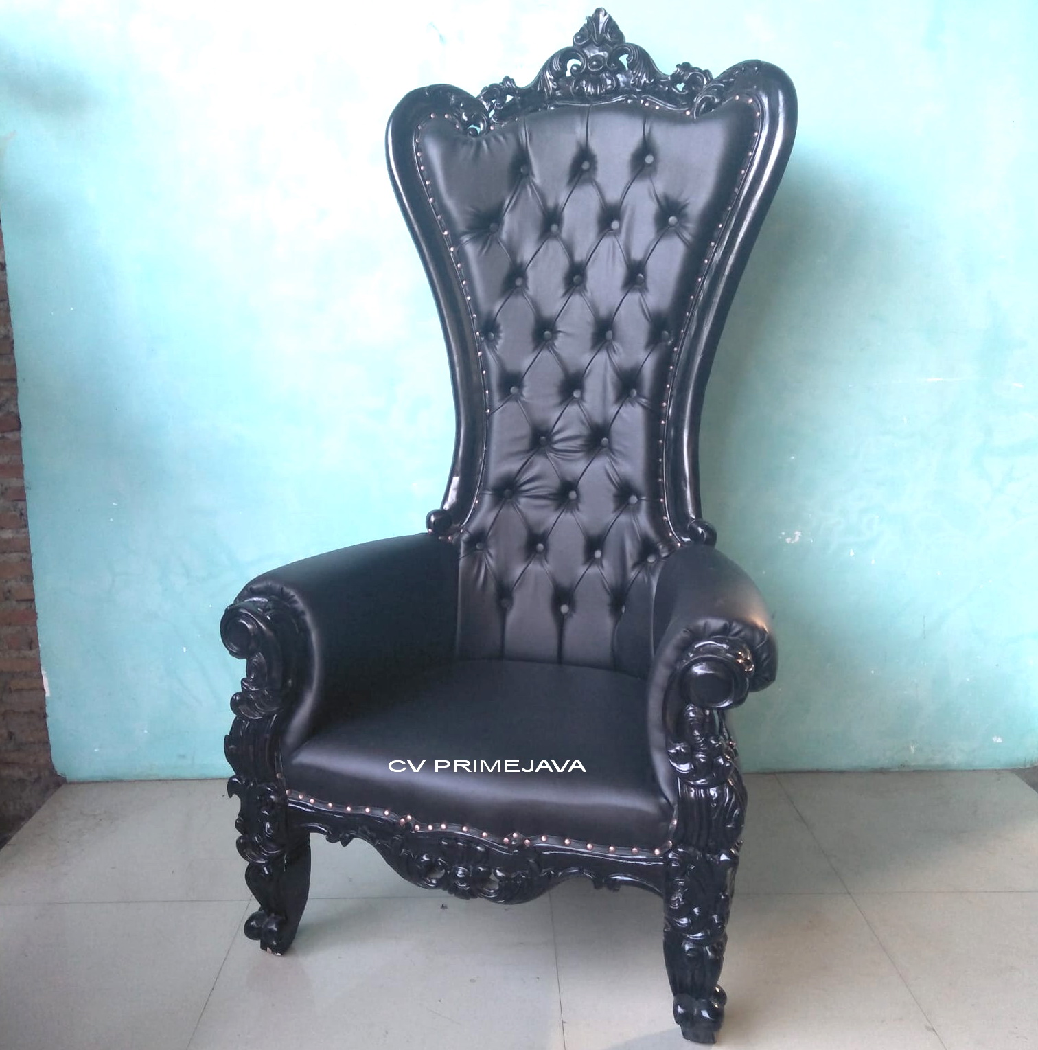 BLACK KING CHAIR 95x85x175 CM C.V. Prime Java Indonesia Furniture
