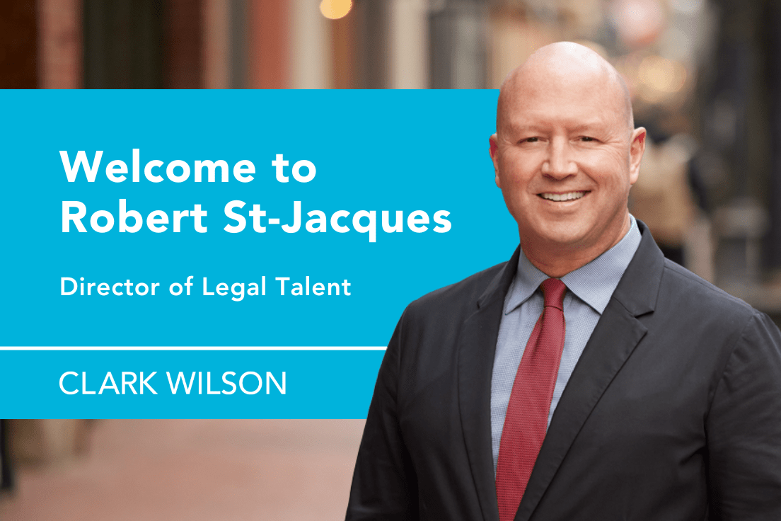 Our New Director of Legal Talent, Robert StJacques