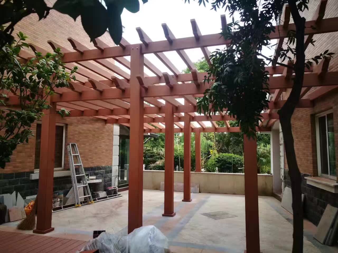 China landscape WPC Pergola instead of antiseptic wood Pergola