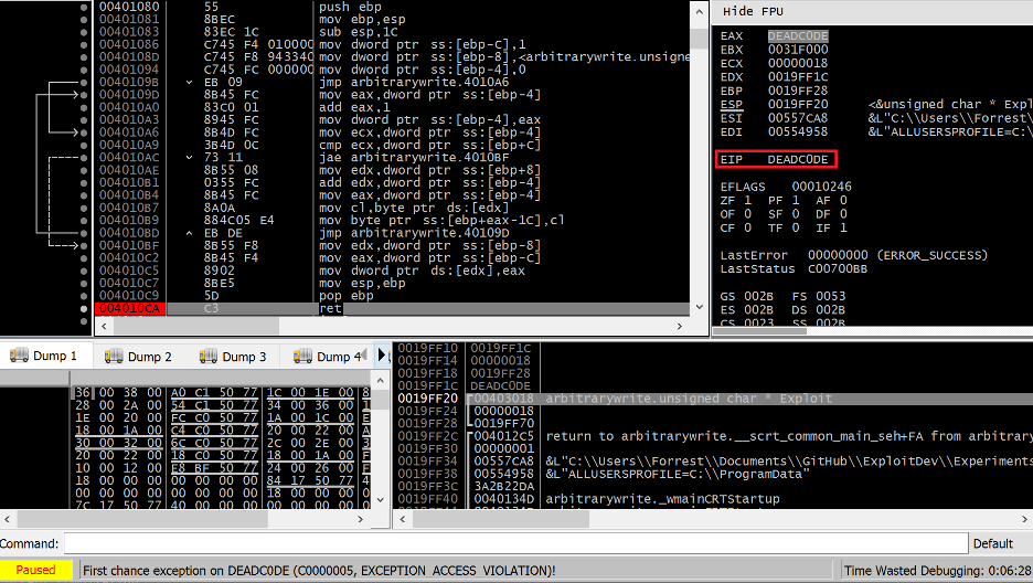 A Modern Exploration of Windows Memory Corruption Exploits Part I