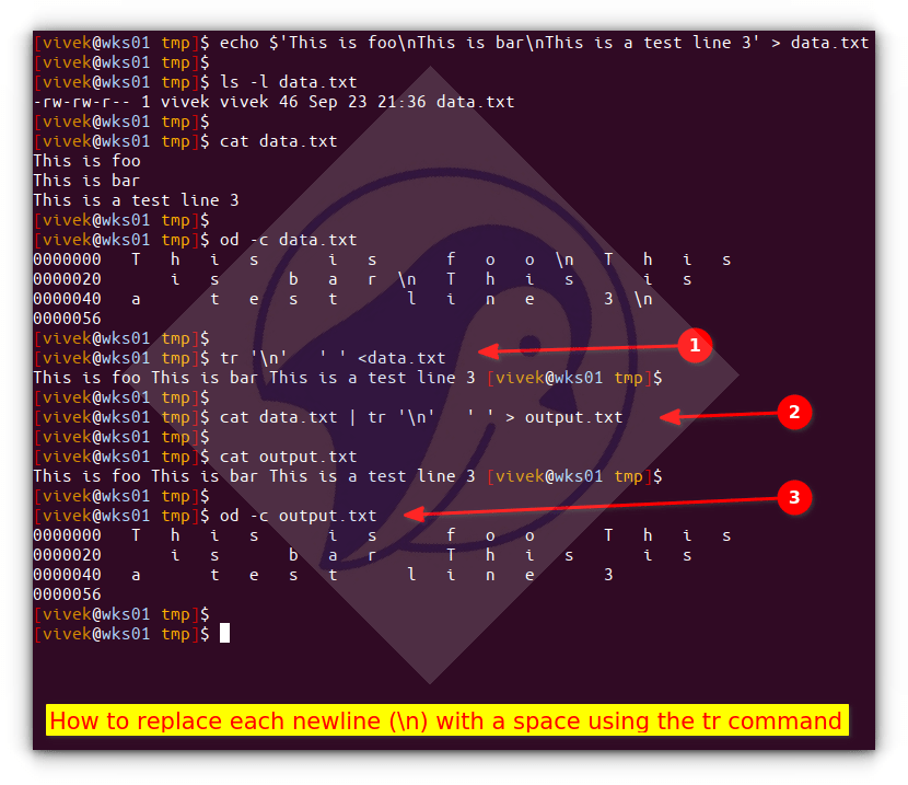Linux / UNIX Sed Replace Newline (\n) character nixCraft