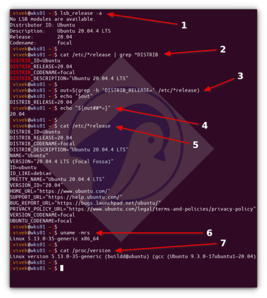 Linux Command Show Linux Version nixCraft