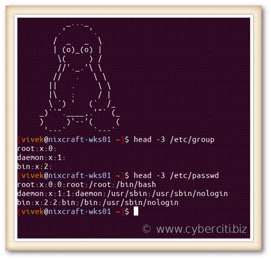 Linux / Unix Display First Line of a File nixCraft