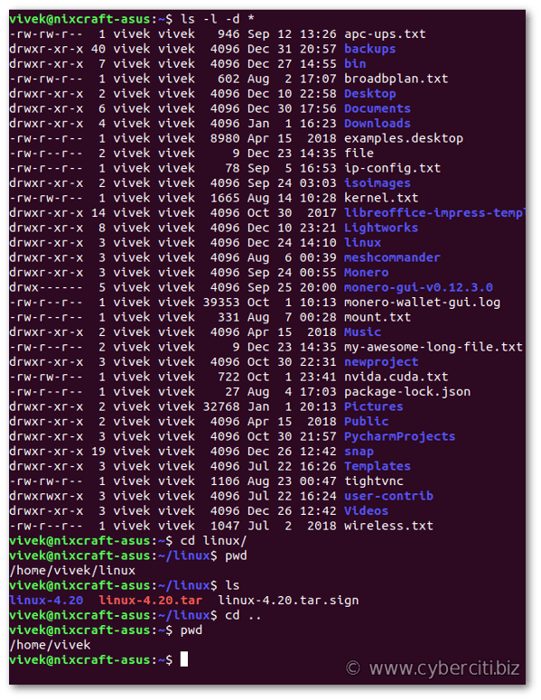 How to change directory in Linux using cd command nixCraft