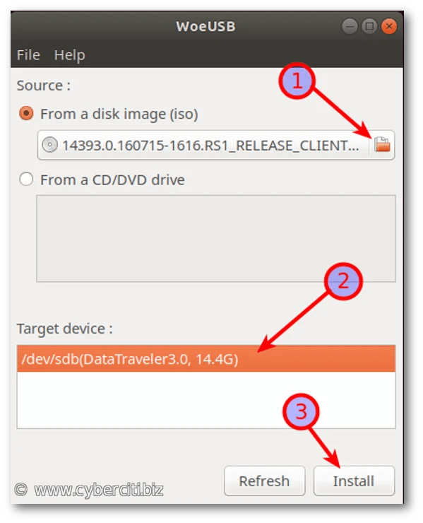Comment créer une clé USB bootable Windows à partir d'une machine Linux