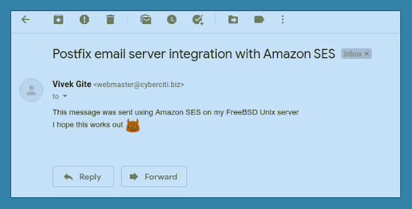 FreeBSD configure AWS SES with Postfix MTA nixCraft