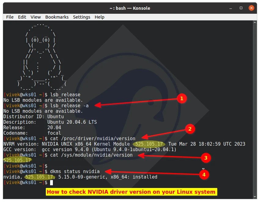 How to find NVIDIA driver version on Linux nixCraft