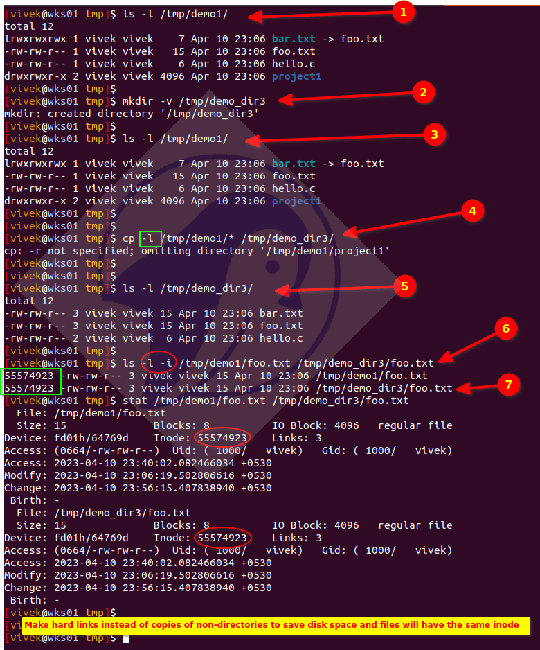 Linux cp command copy symbolic (soft) link tutorial nixCraft