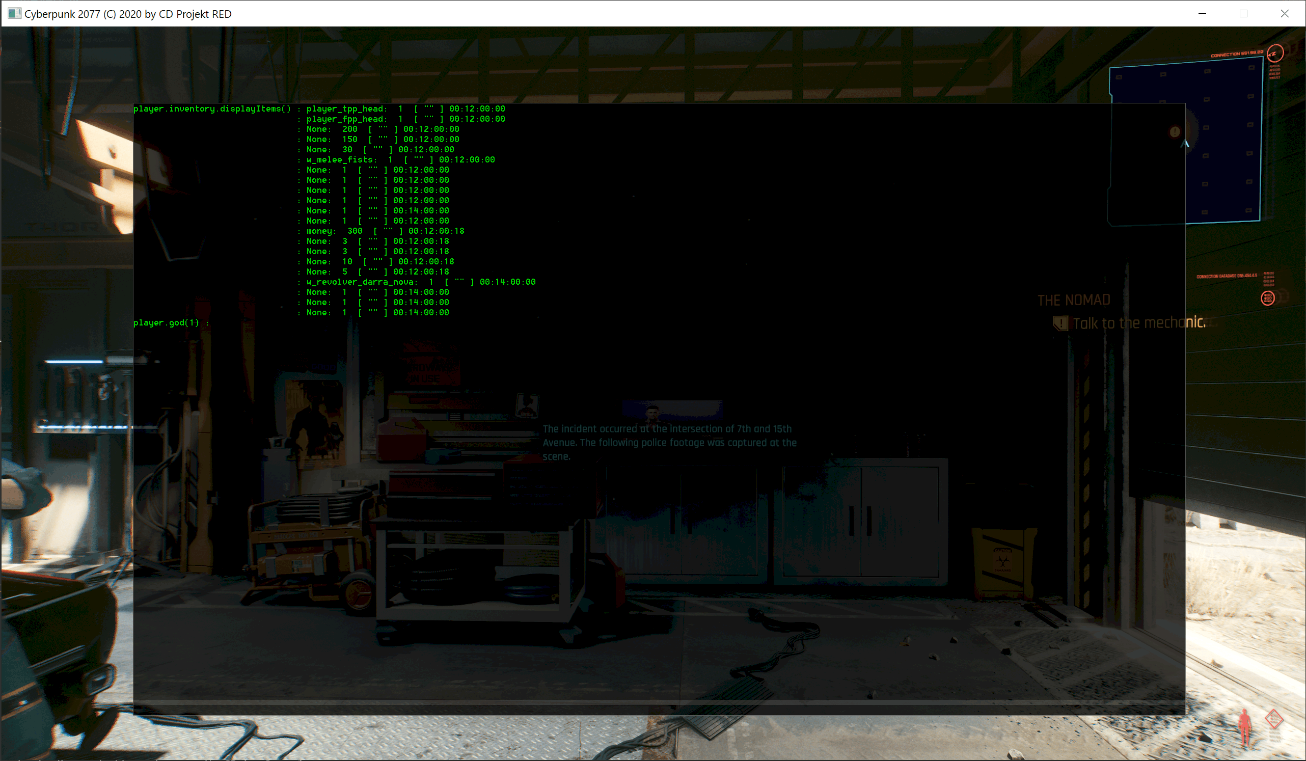 CyberConsole Cyberpunk 2077 Mod