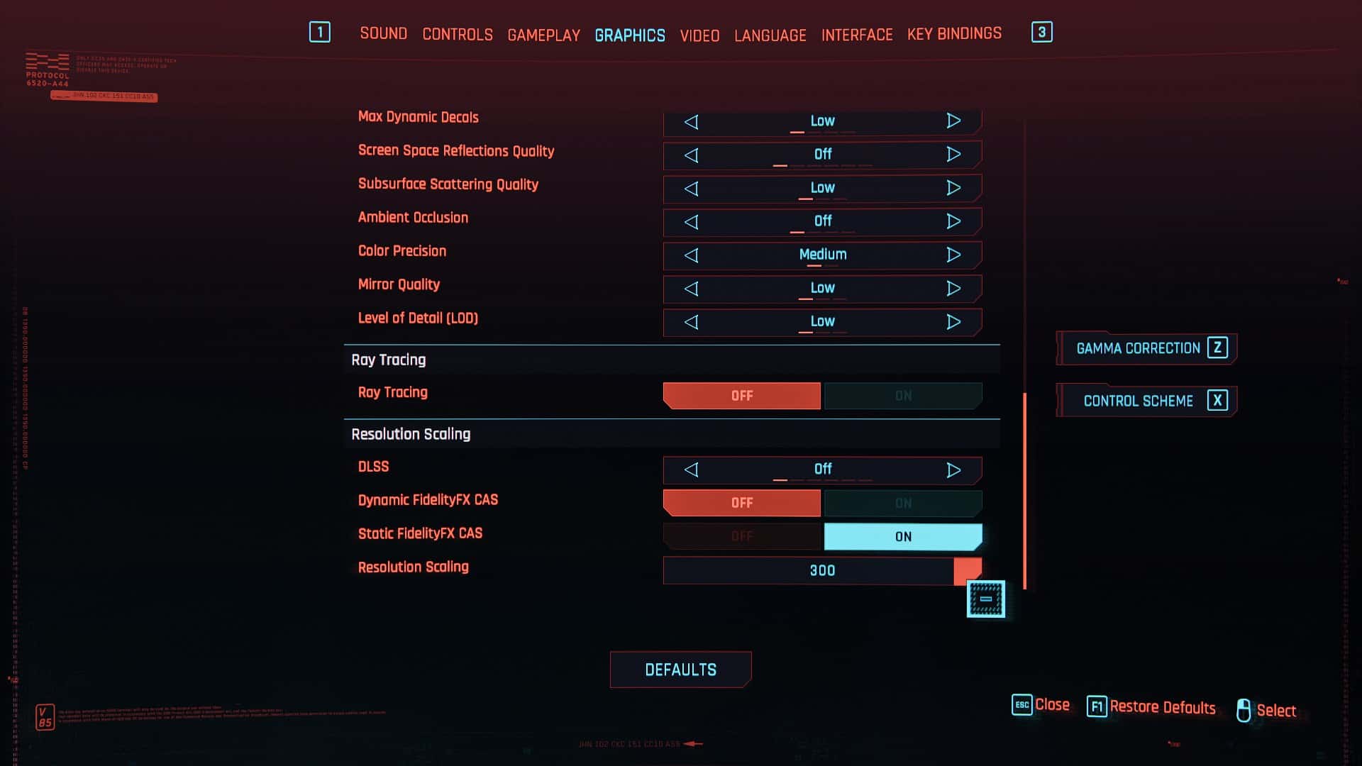 Increased Resolution Scaling Cyberpunk 2077 Mod