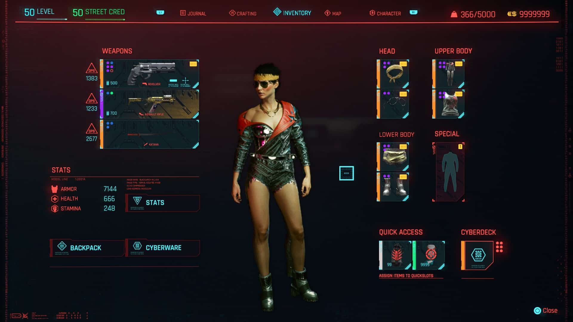 Modded Female StreetKid Save Cyberpunk 2077 Mod