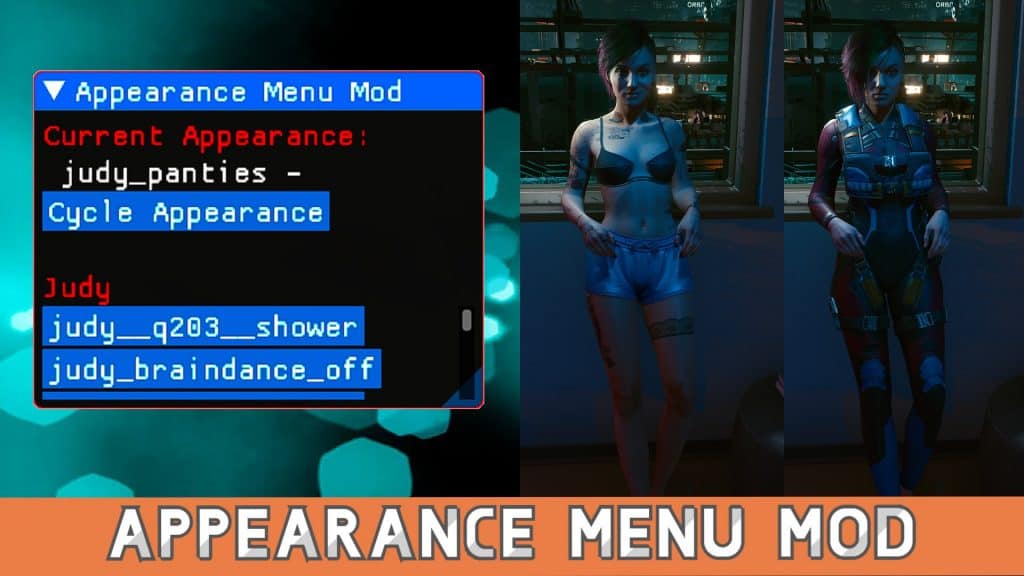 Appearance Menu Mod v1.5.5 Cyberpunk 2077 Mod