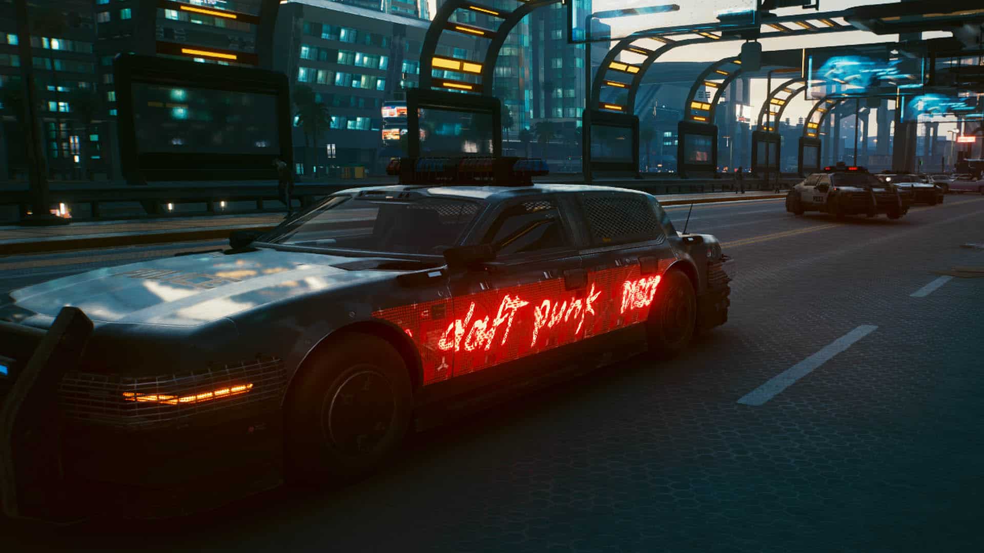 Daft Punk Police Cars and Plates 1.0 Cyberpunk 2077 Mod