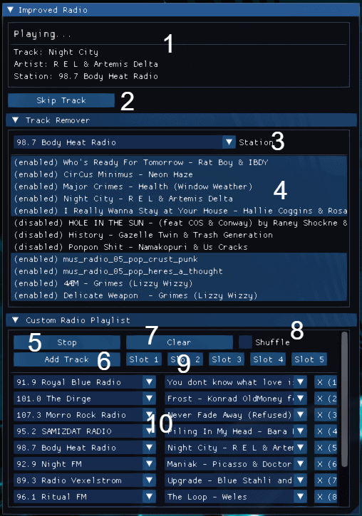 Improved Radio Cyberpunk 2077 Mod