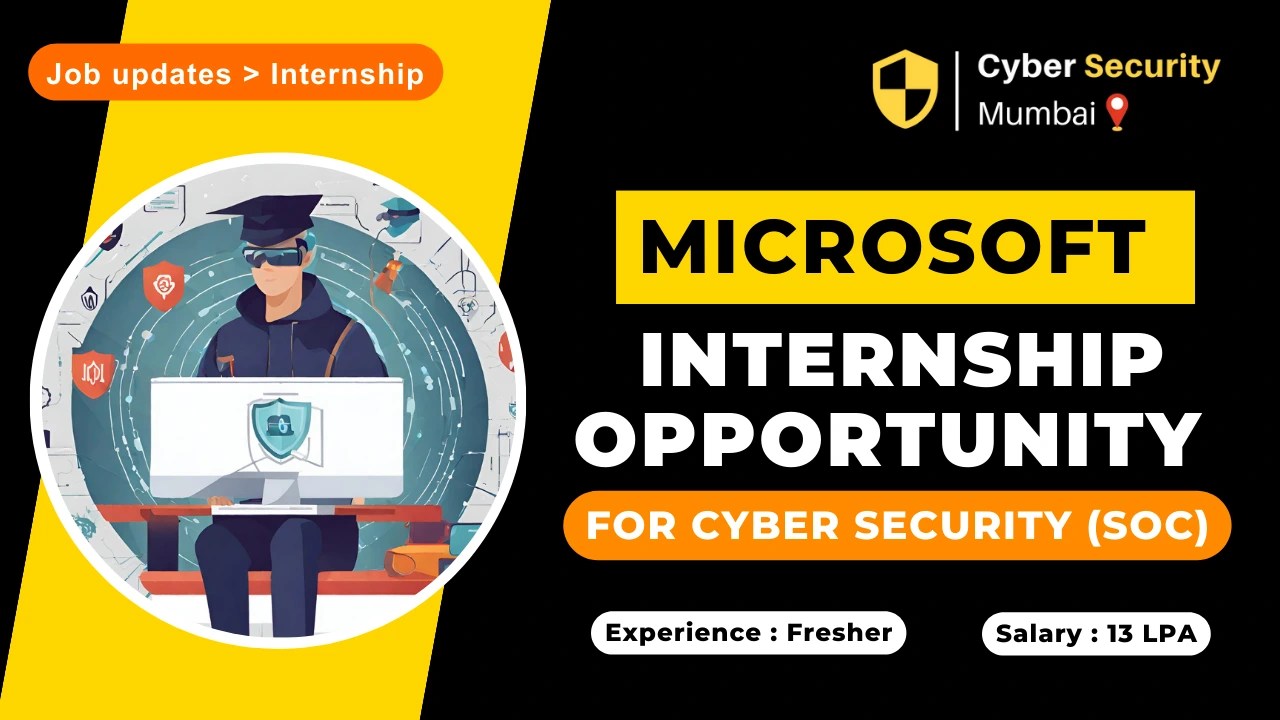 Microsoft Internship Opportunity Security Operations Engineering