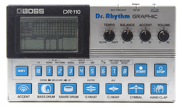 Boss DR-110 wav samples, pdf manuals | Cyborg Studio