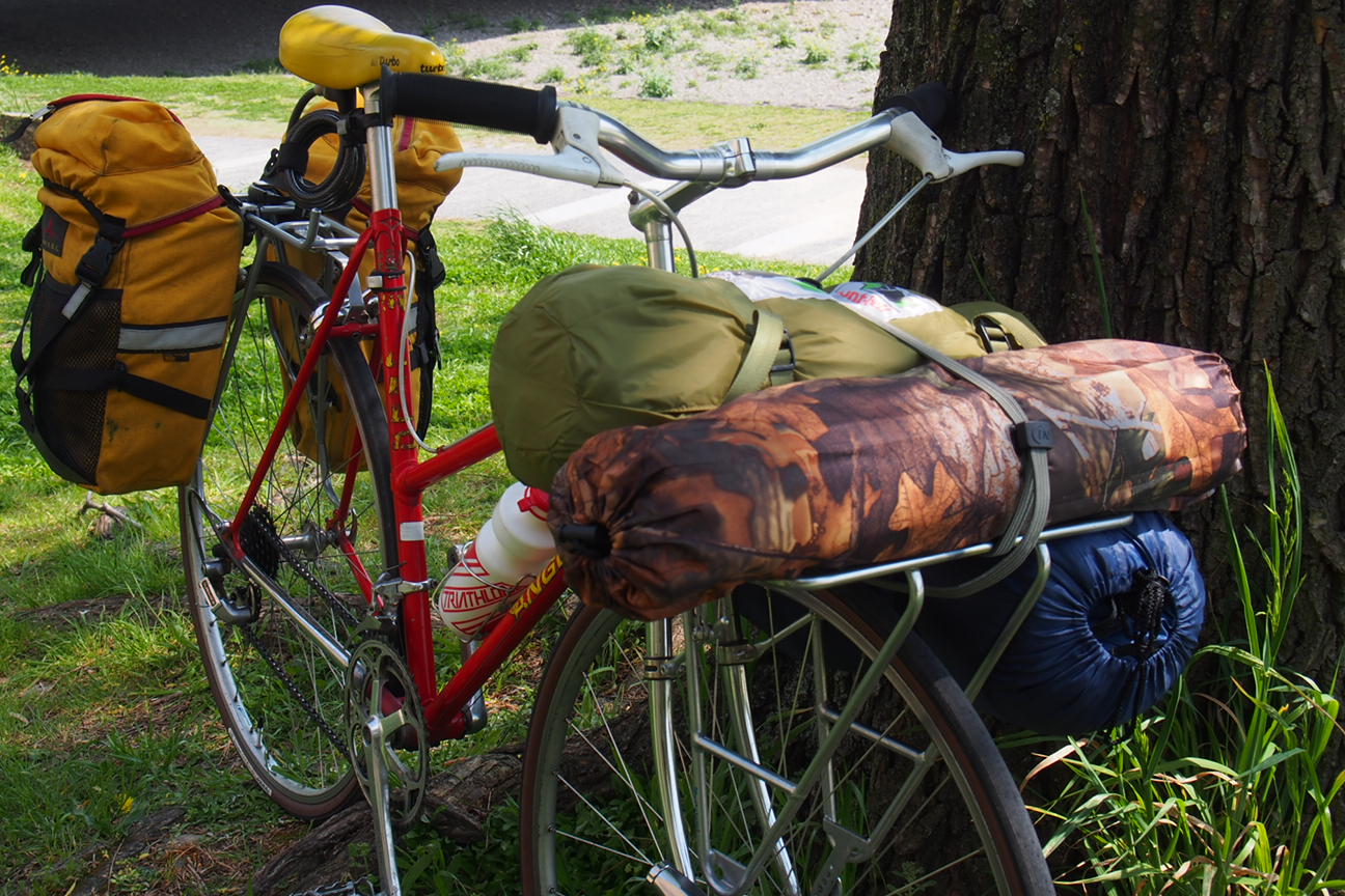 自転車でキャンプにGO! 京都の中古自転車・新車販売 サイクルショップ エイリン