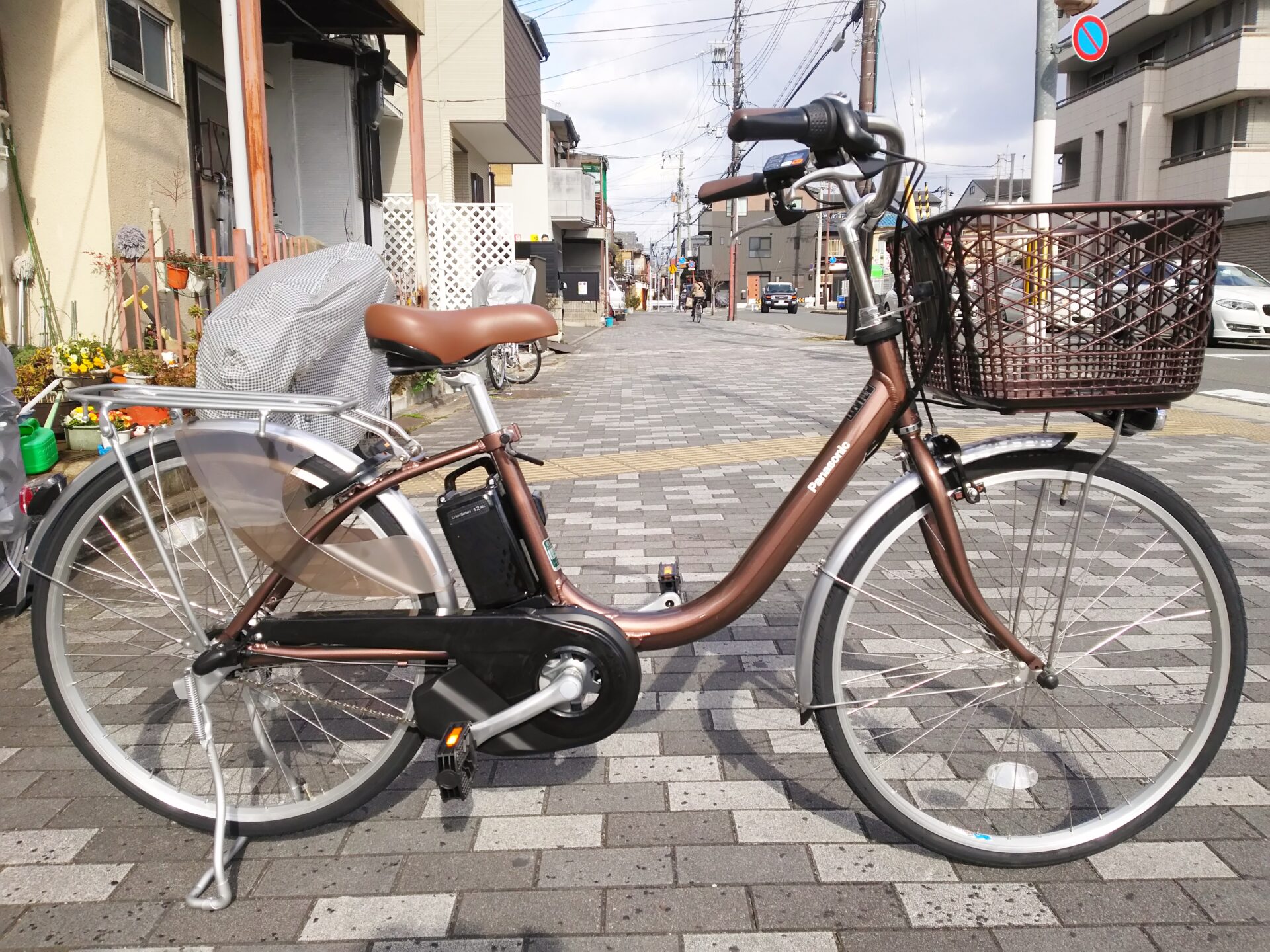 軽くて押し歩きも楽に出来る電動アシスト自転車！Panasonic（パナソニック）ビビ・L 京都の中古自転車・新車販売 サイクルショップ エイリン