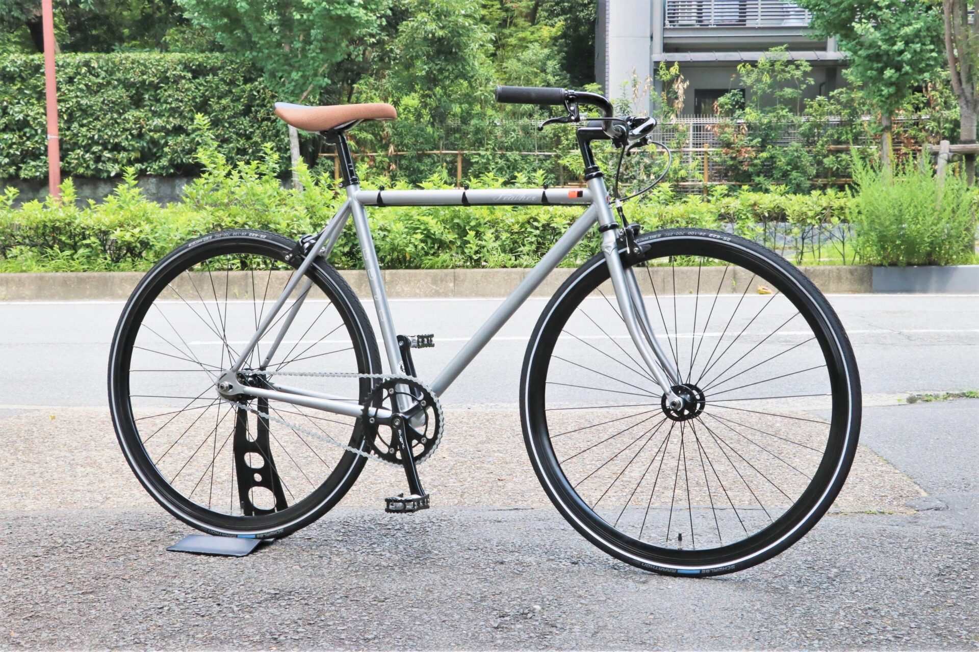 FUJI FEATHER カスタム！シングル（ピスト）のカッコいい街乗りコミュータカスタムが中古自転車で入荷！！ 京都の中古自転車・新車