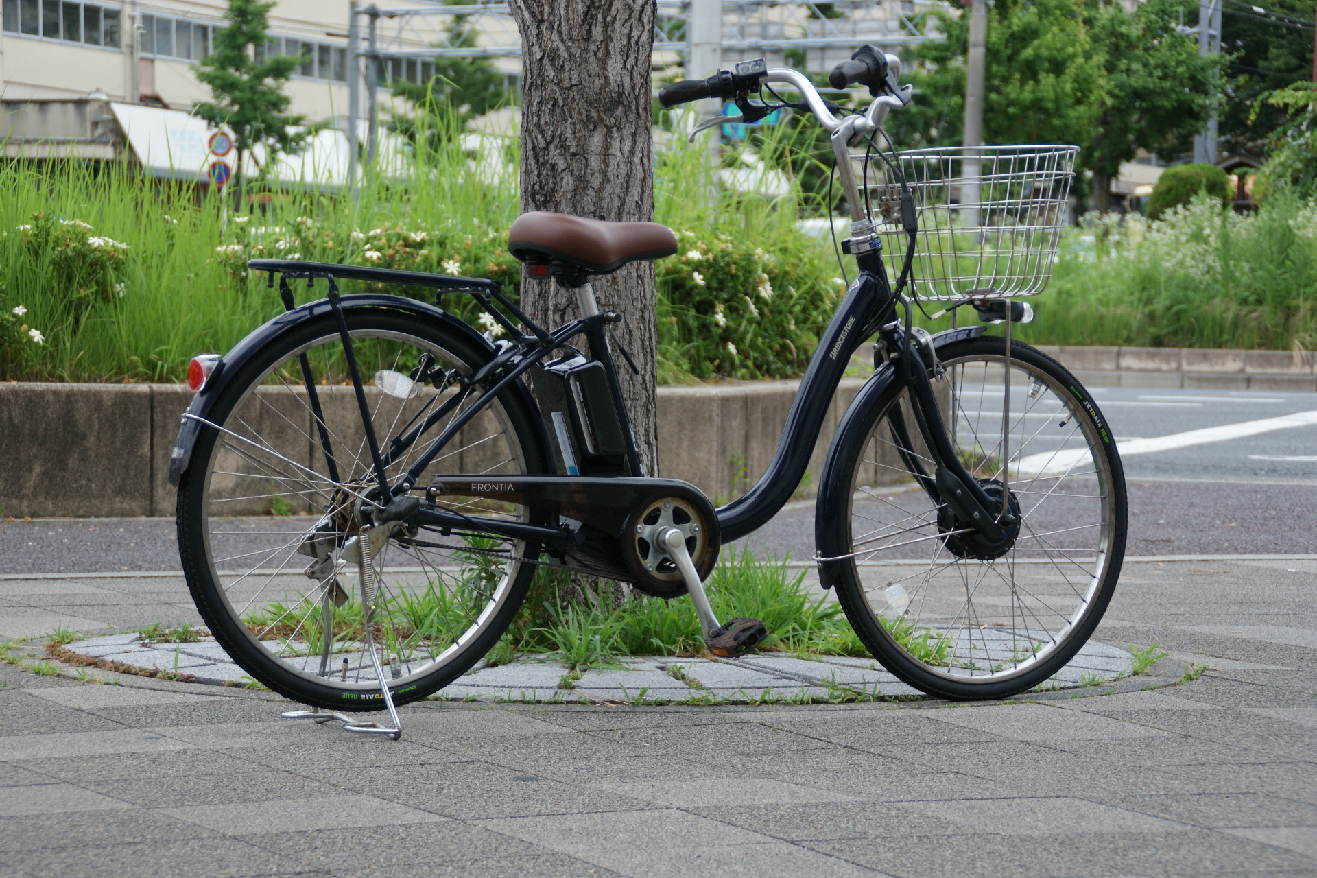 ベルトドライブ採用の電動自転車！BRIDGESTONE フロンティアDX【2017年USED】 京都の中古自転車・新車販売 サイクル