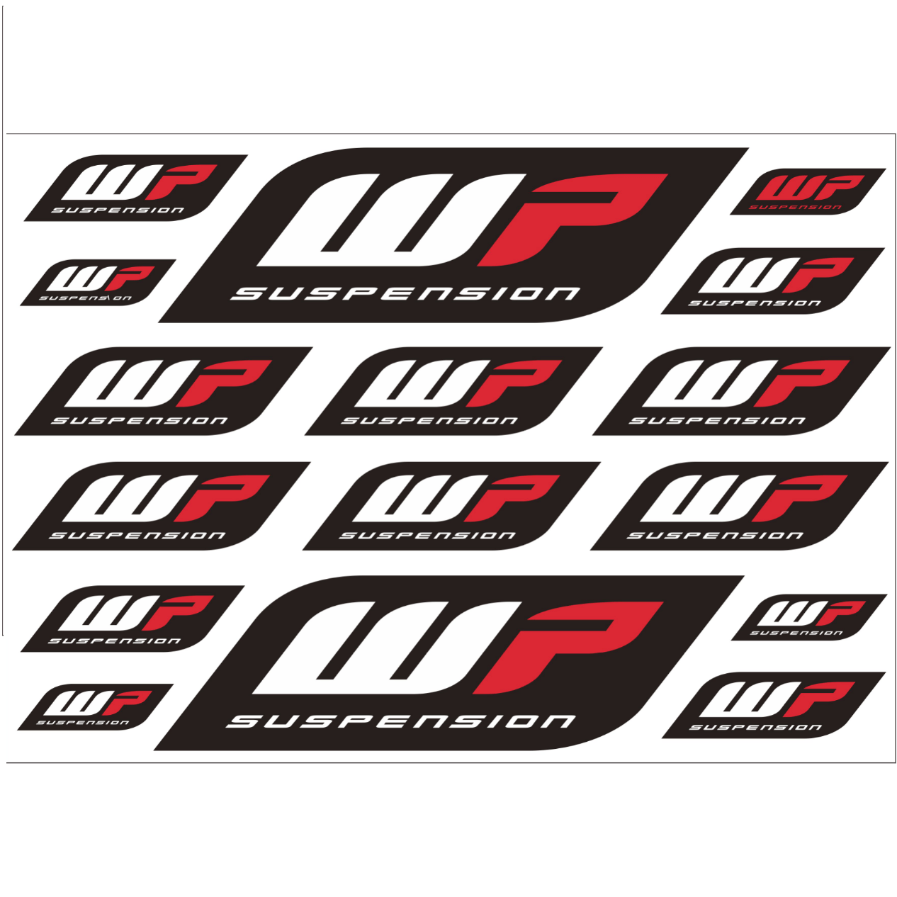 WP Suspension Bike Forks Decals Stickers Graphic Set Logo Adhesive Kit