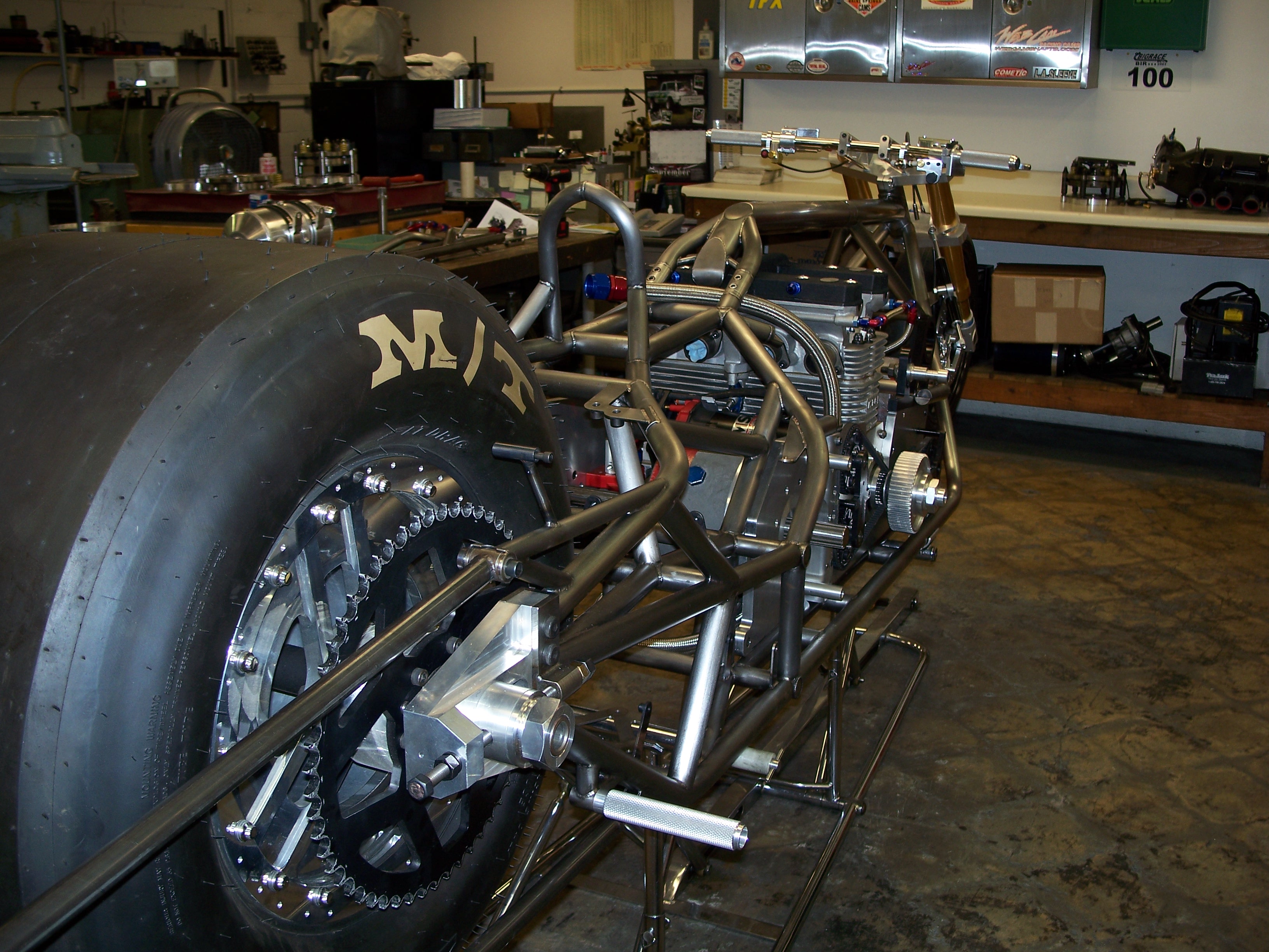 Spy Photos Larry “Spiderman” McBride’s New Top Fuel Dragbike Drag