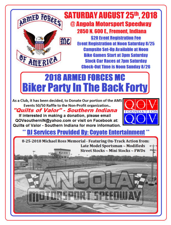Armed Forces M/C "Biker Party in the Back Forty" CycleFish