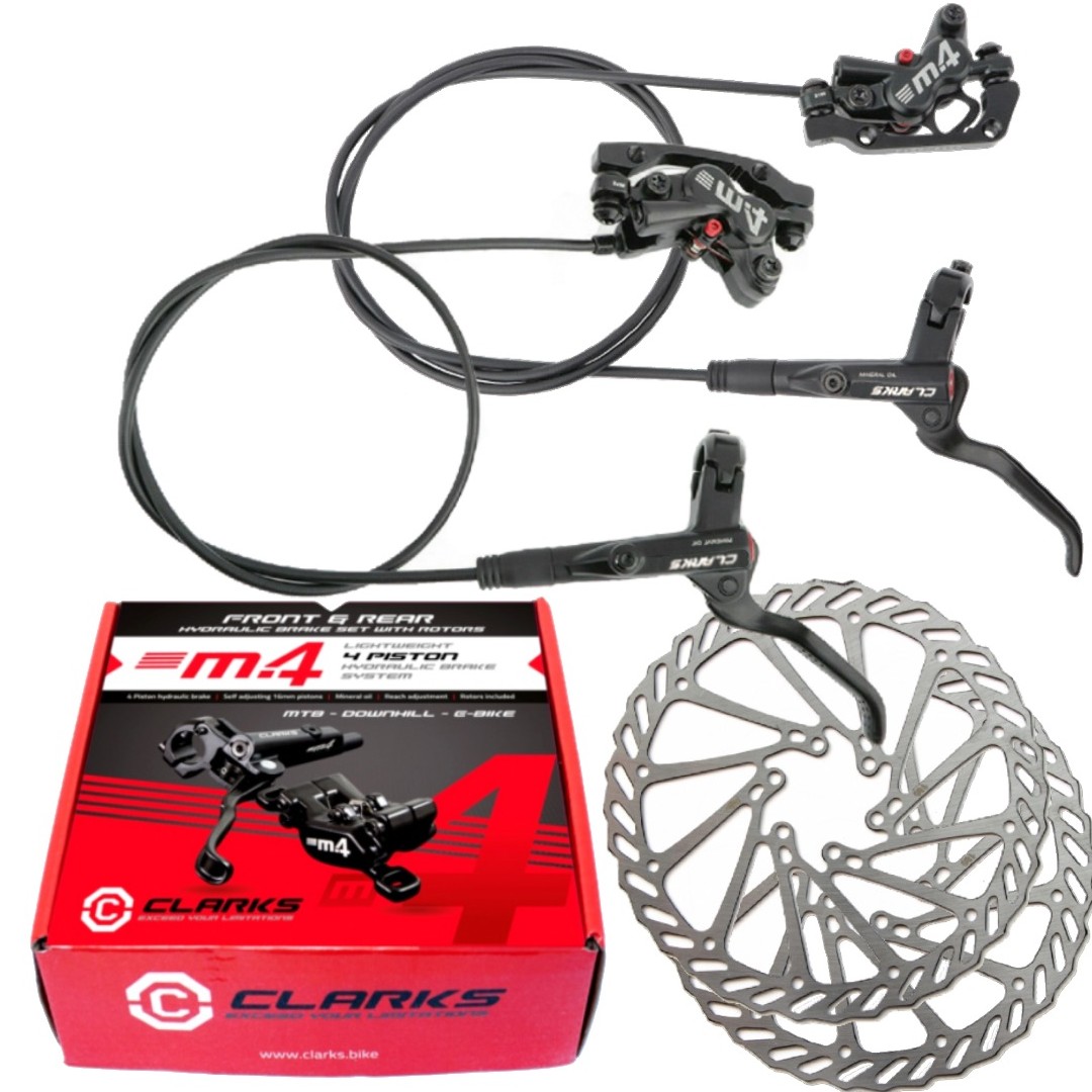 RETURNED Clarks M4 front + rear hydraulic brake set Cyclemania