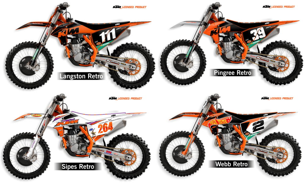 DeCal Works KTM Straight Rhythm Retro Graphics Cycle News