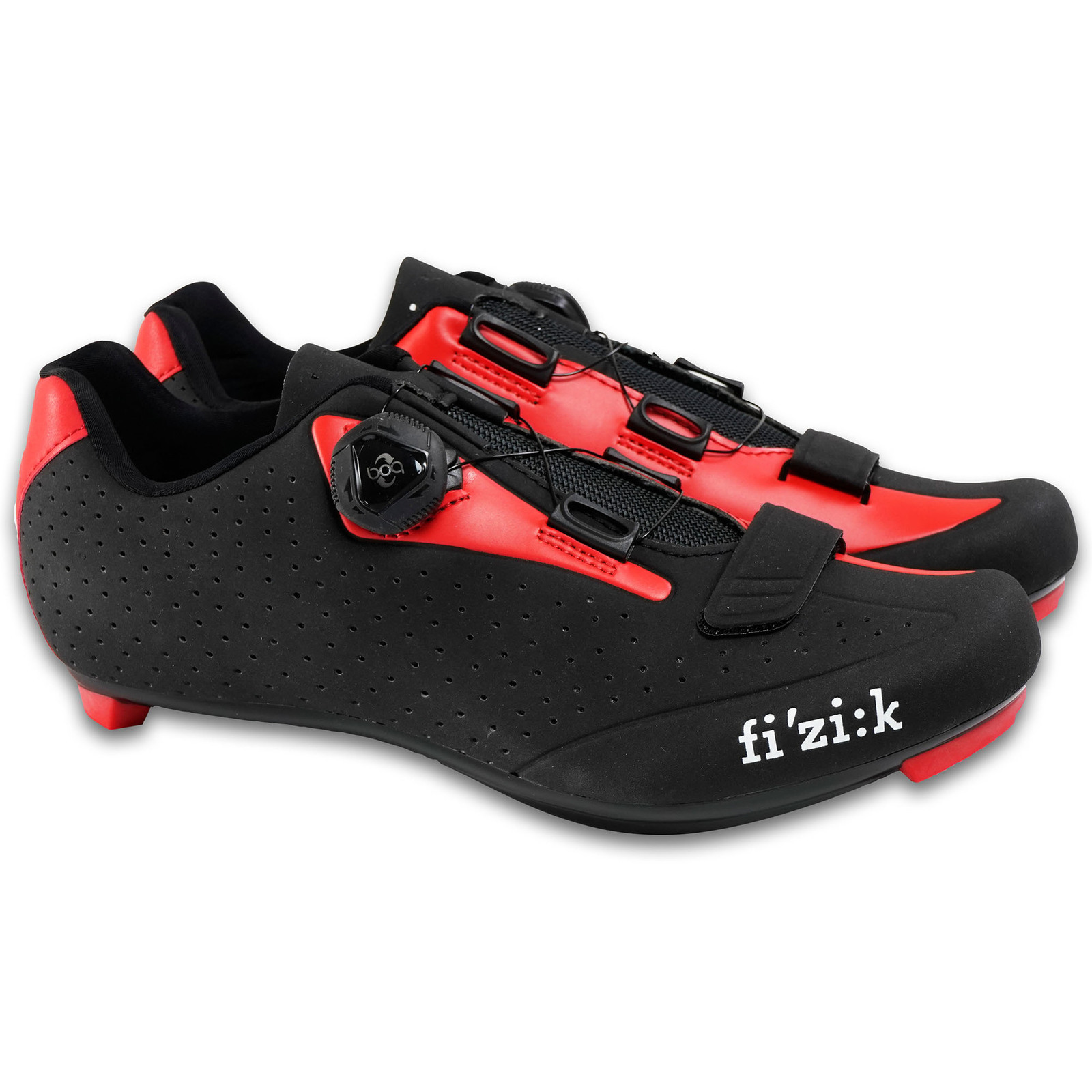 2018 Fizik R5 UOMO BOA Road Bike Cycling Shoes Black Red 41.5