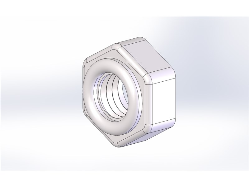 1024 Low Profile Nylon Lock Nut Cyclone Rake
