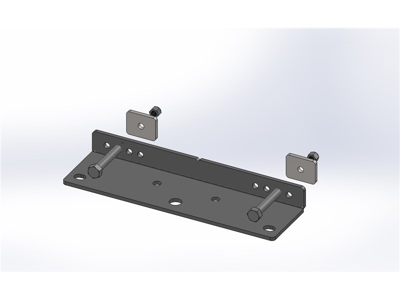 Hitch Bar 90 deg w/ hardware Cyclone Rake