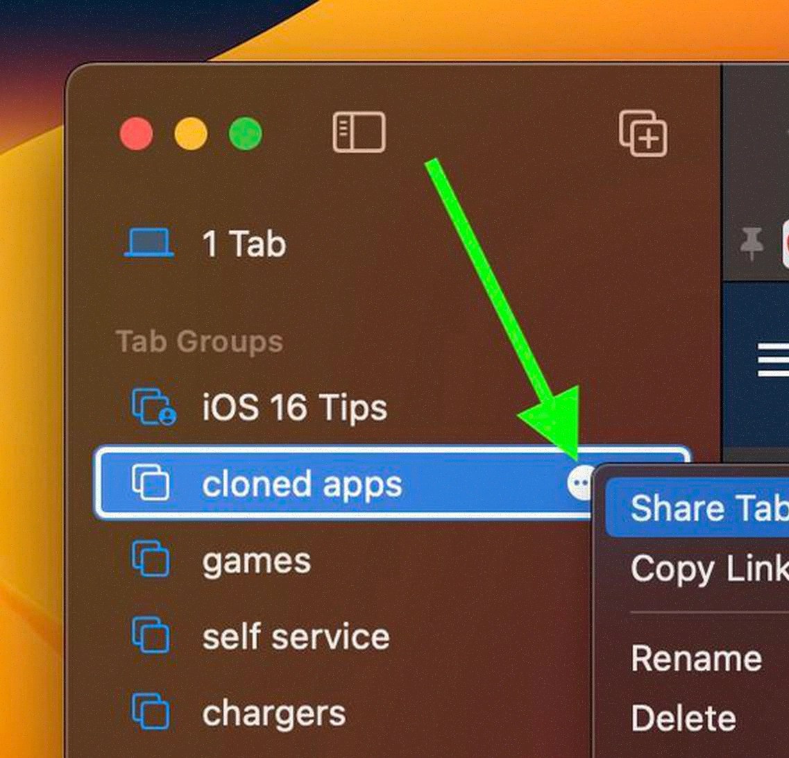 How to Share Safari Tab Groups on macOS