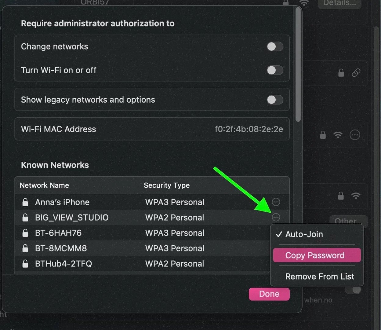 How to Find Passwords for Known WiFi Networks on a Mac