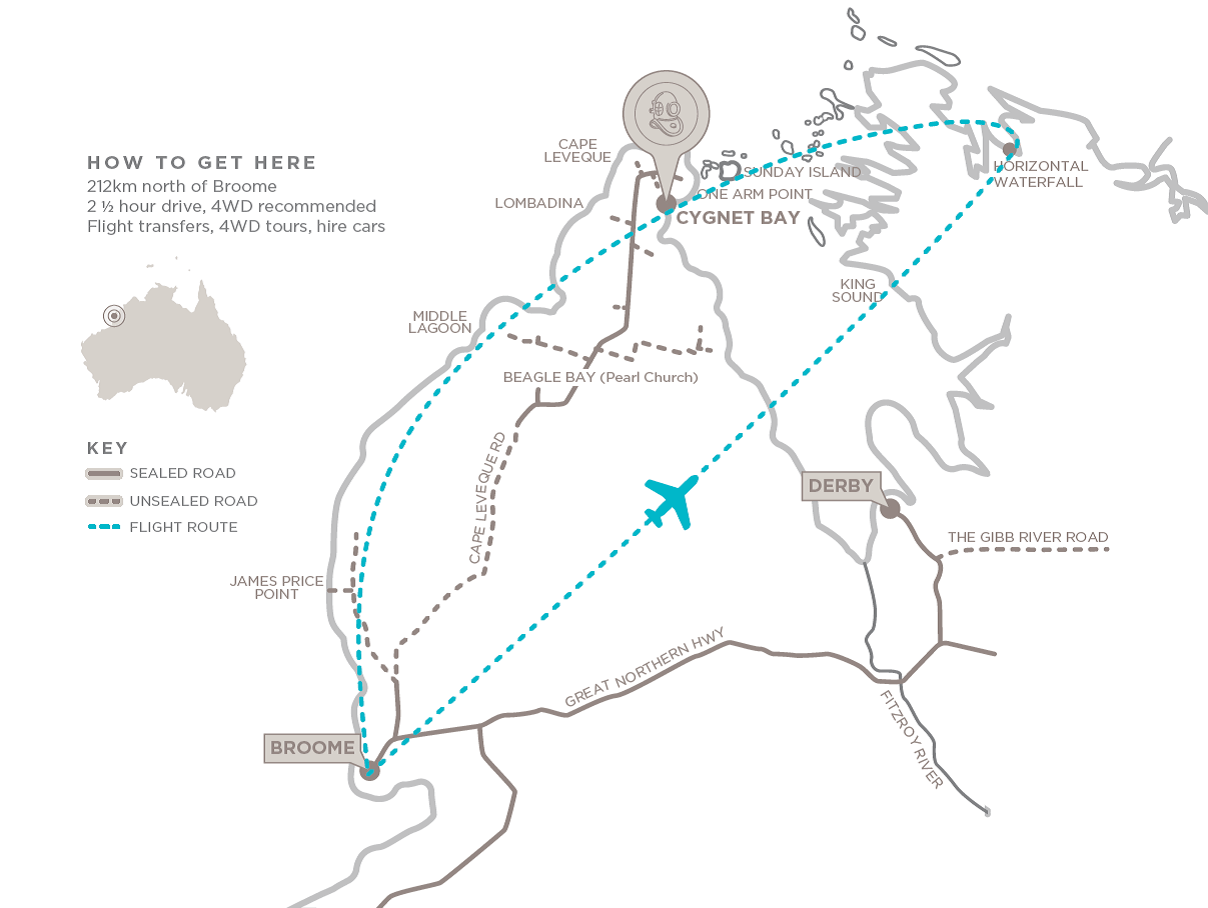 map with flight path