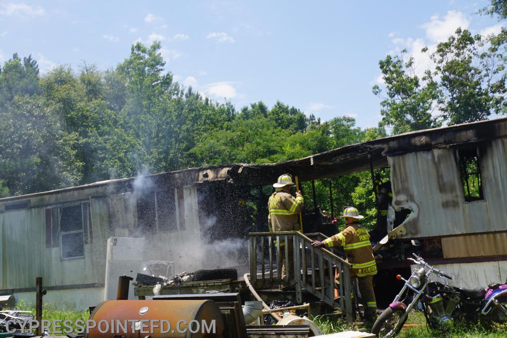 Mobile Home Fire In Cameron Cypress Pointe Fire & Rescue
