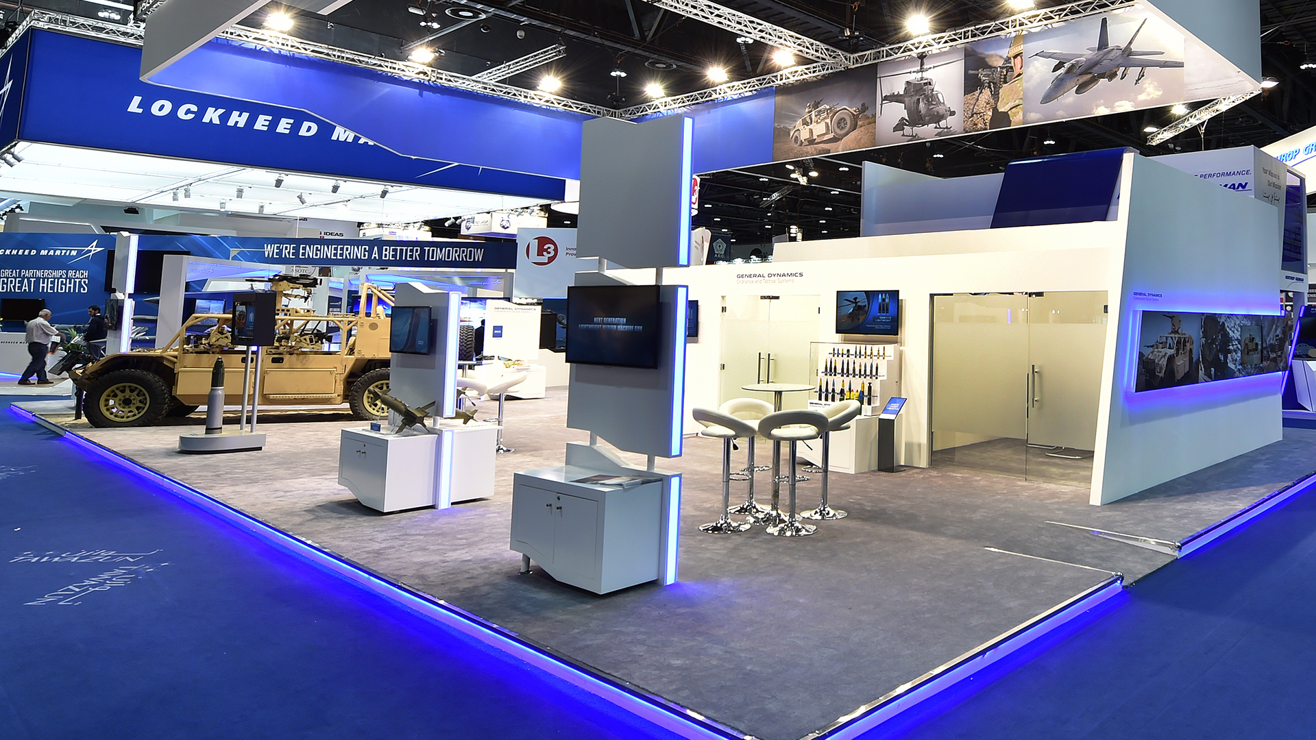 General dynamics service center, Major Locations