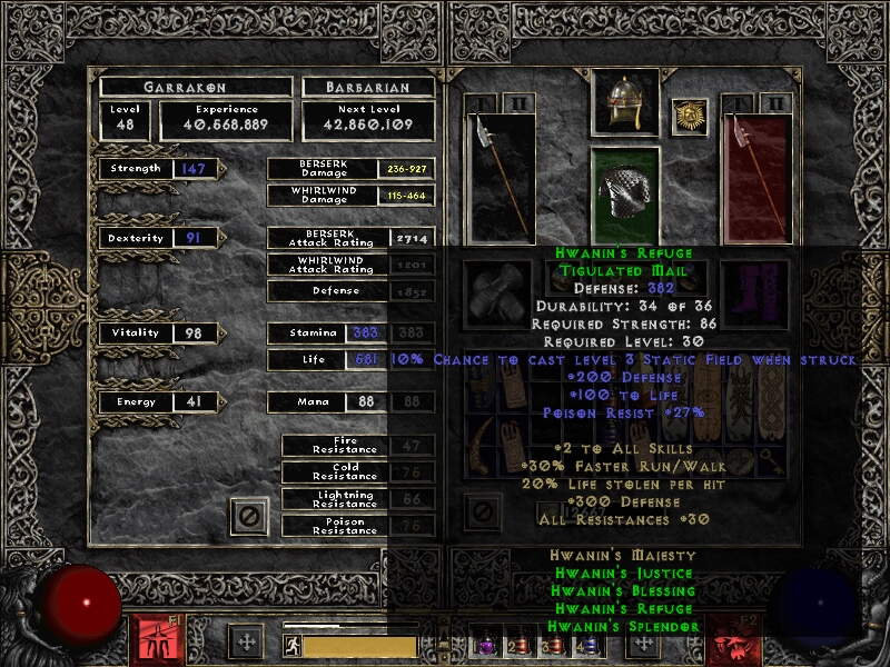 Diablo II Screenshots Inventory