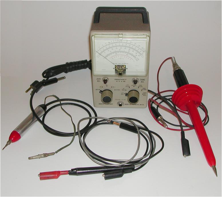 Heathkit VTVM Meter Package model IM18 with Accessories