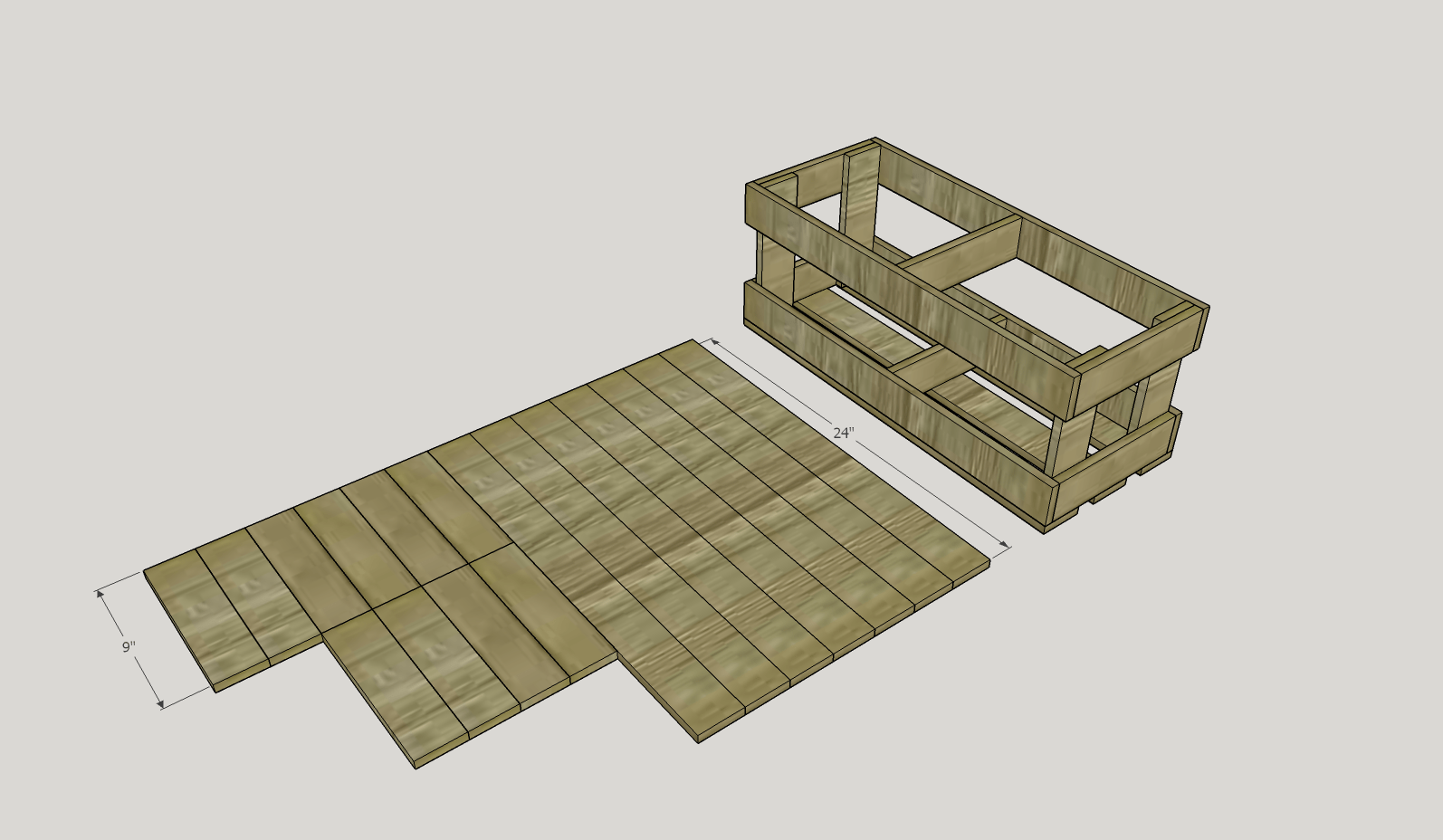 Easy Wood Crate for Disc Golf Discs dabblesmith