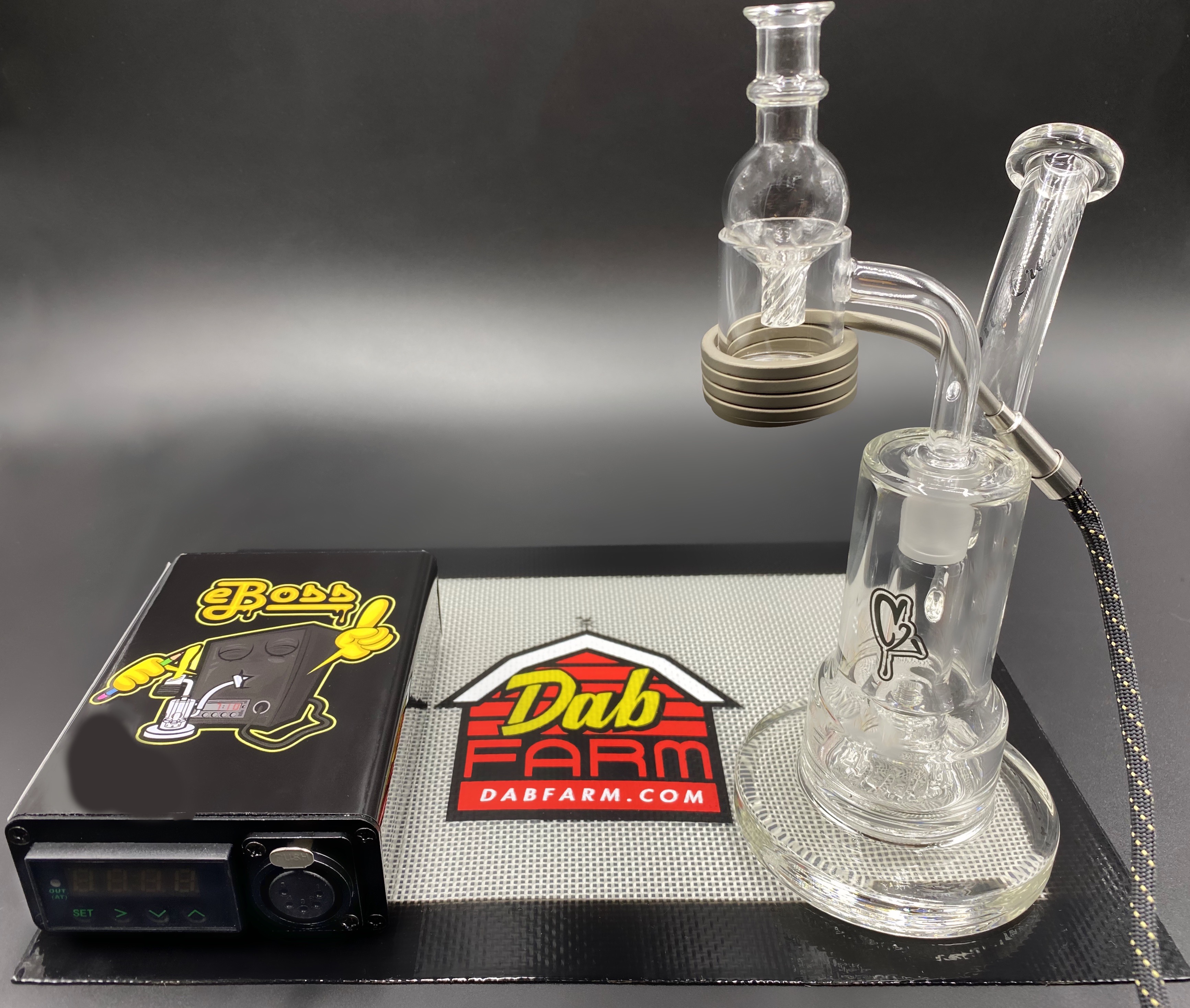 eBoss XXL eNail Kit + C2 Glass SP1 Mini Dab Rig