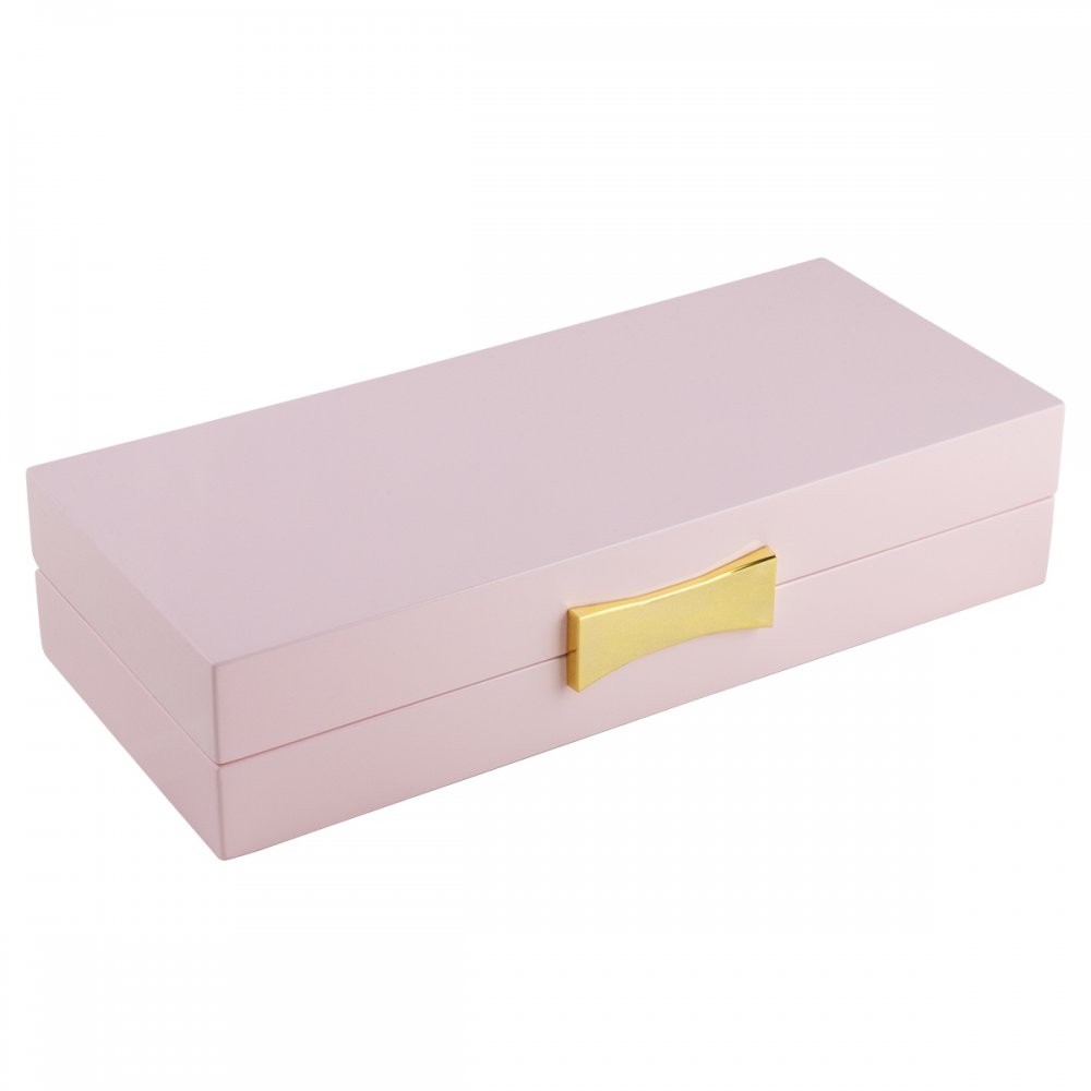 Smyckeskrin STORiES rosa trä 23x10x5cm