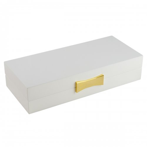 Smyckeskrin STORiES vit trä 23x10x5cm Dacaposilver.se