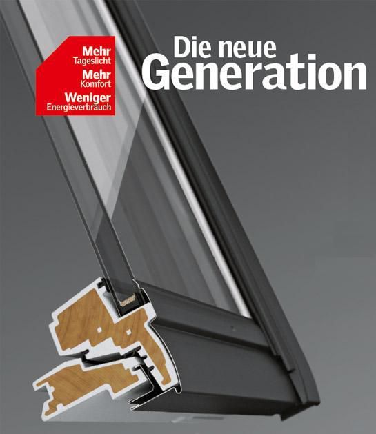 SchwingFenster KlappSchwingFenster Velux GPL 2060 Thermo Plus Dachfenster aus Holz weiss