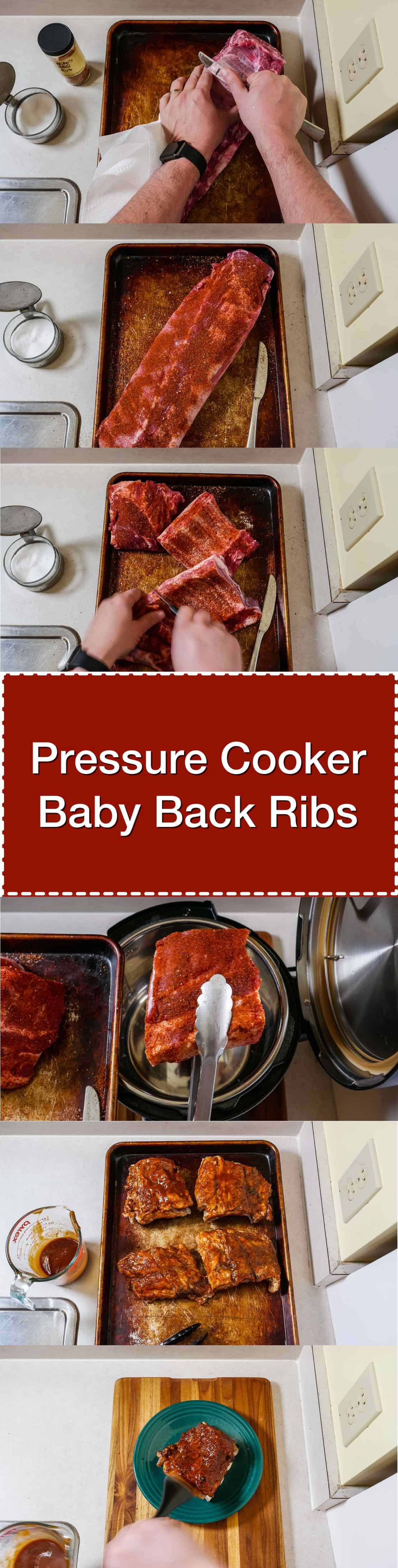 Pressure Cooker Baby Back Ribs DadCooksDinner